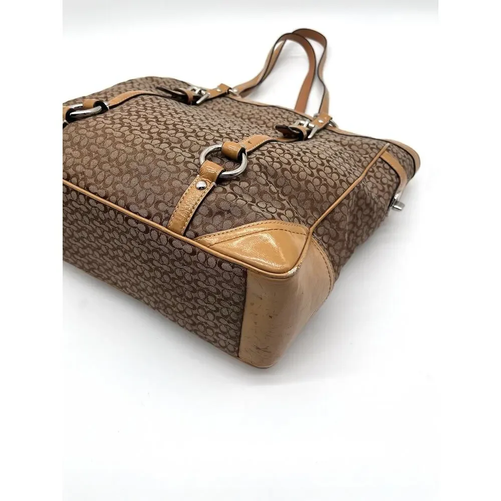 COACH Y2K Signature Tote, Turnlock Pockets